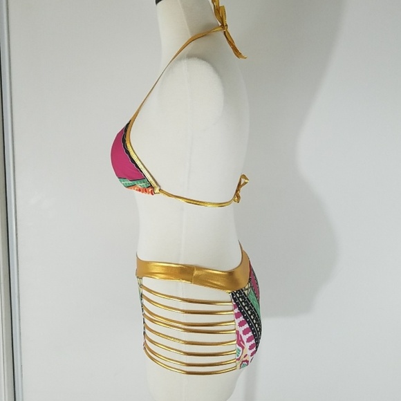 tribal print two-piece bikini  bathing suit - Picture 7 of 7